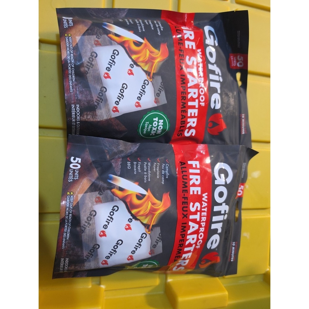 New GoFire Ultimate All Purpose Fire Starter 100 ct. Outdoor Quick Firestarters